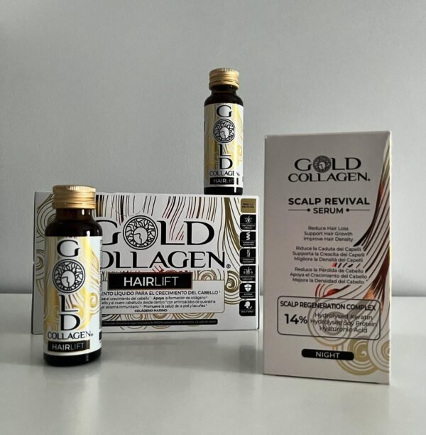 Gold Collagen Hairlift 50ml & Gold Collagen Scalp Revival Serum